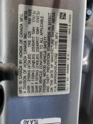 2020 HONDA CR-V LX 2HKRW2H25LH673302