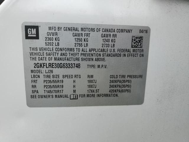 2016 GMC TERRAIN DE - 2GKFLRE30G6333748
