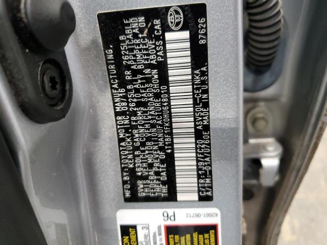 2017 TOYOTA CAMRY LE - 4T1BF1FK0HU648010