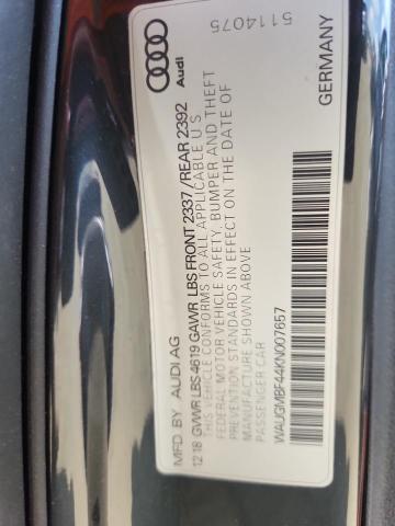 2019 AUDI A4 PREMIUM WAUGMBF44KN007657