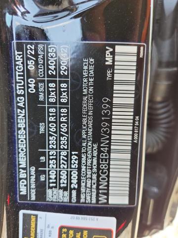 2022 MERCEDES-BENZ GLC 300 4M W1N0G8EB4NV391399
