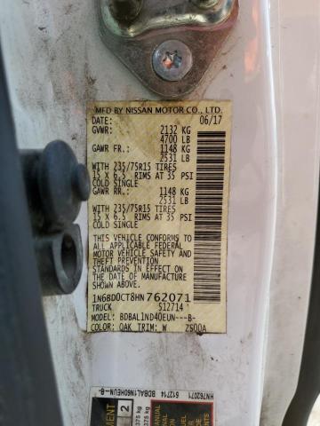 2017 NISSAN FRONTIER S 1N6BD0CT8HN762071