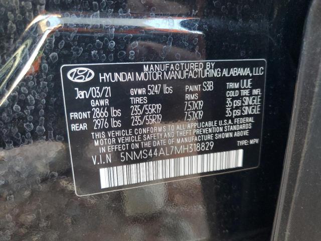 2021 HYUNDAI SANTA FE LIMITED 5NMS44AL7MH318829