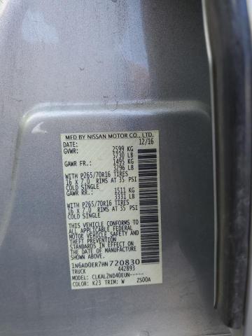 2017 NISSAN FRONTIER S 1N6AD0ER7HN720830