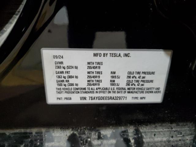 2024 TESLA MODEL Y 7SAYGDEE5RA329771