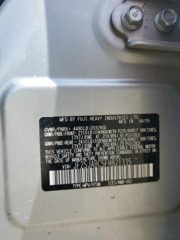 2015 SUBARU FORESTER 2 JF2SJABC5FH821335