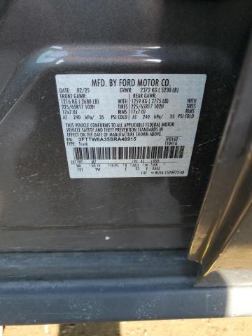 2025 FORD MAVERICK X 3FTTW8A35SRA46915