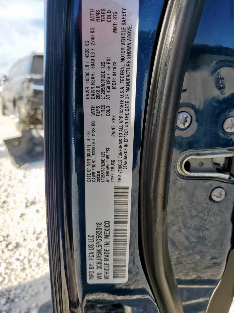 2023 RAM 2500 LARAM - 3C6UR5NL5PG593018