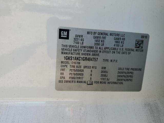 2016 GMC YUKON SLE 1GKS1AKC1GR484757