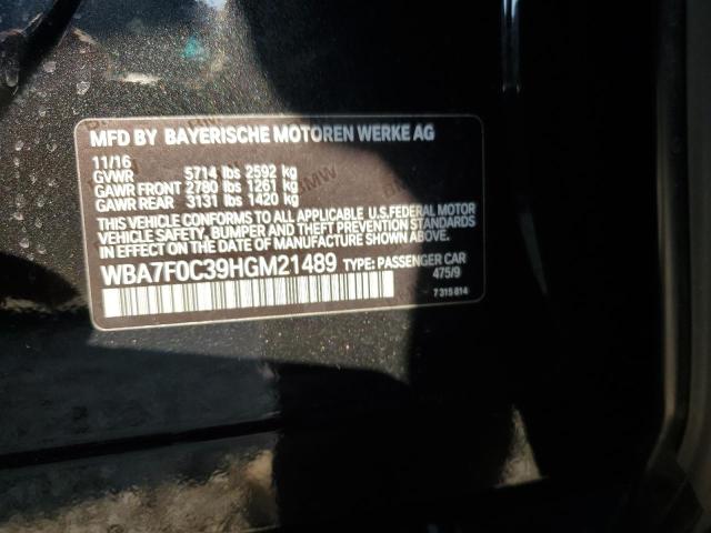 2017 BMW 750 I WBA7F0C39HGM21489