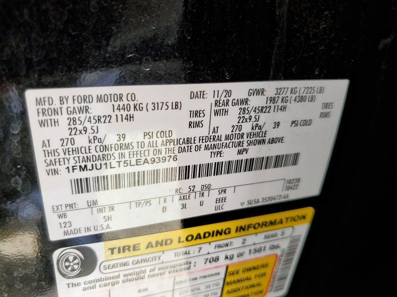 2020 FORD EXPEDITION 1FMJU1LT5LEA93976