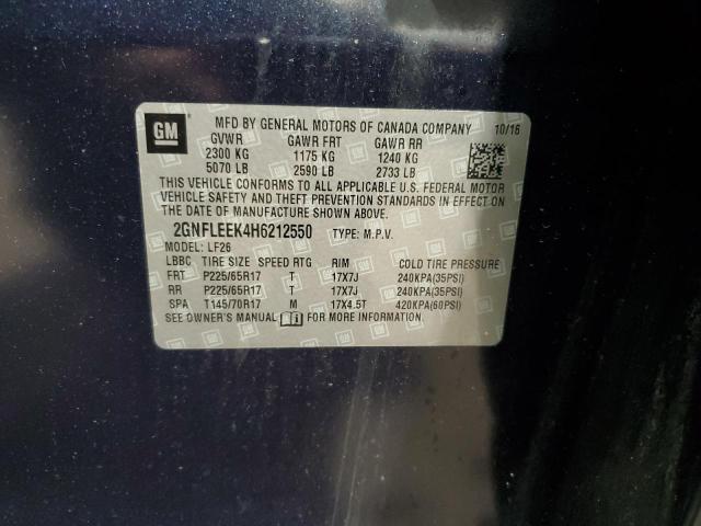 2017 CHEVROLET EQUINOX LS 2GNFLEEK4H6212550