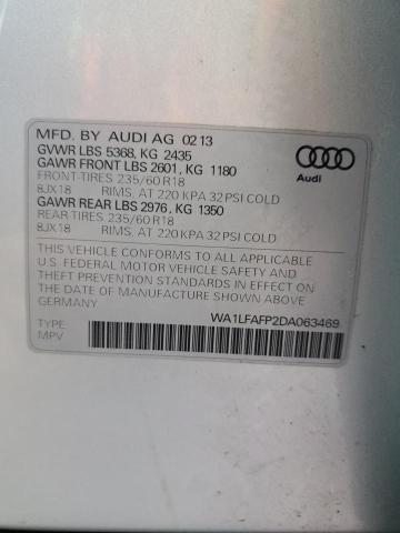2013 AUDI Q5 PREMIUM - WA1LFAFP2DA063469