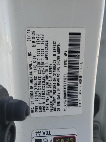 2015 HONDA CR-V EX 5J6RM4H54FL033281