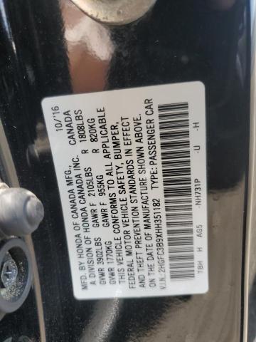 2017 HONDA CIVIC TOUR 2HGFC3B9XHH351182