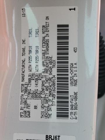 2016 TOYOTA TUNDRA DOU 5TFTW5F16GX009134