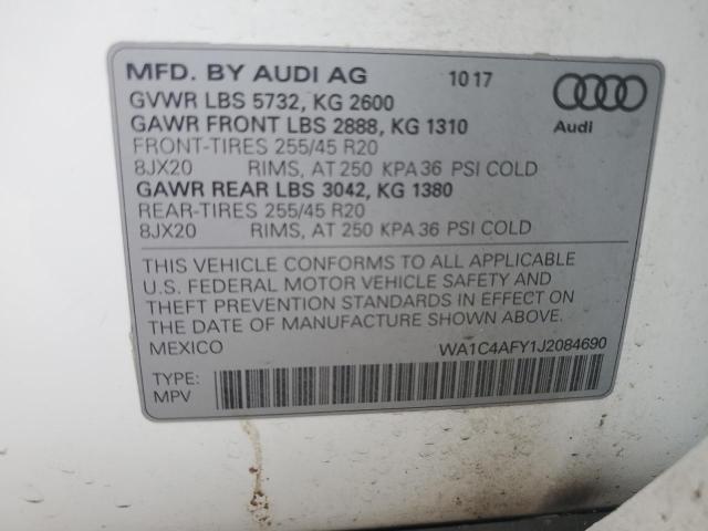 2018 AUDI SQ5 PRESTI WA1C4AFY1J2084690
