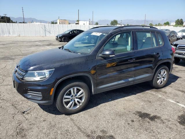 VOLKSWAGEN TIGUAN S 2017 black 4dr spor gas WVGAV7AXXHW500696 photo #1