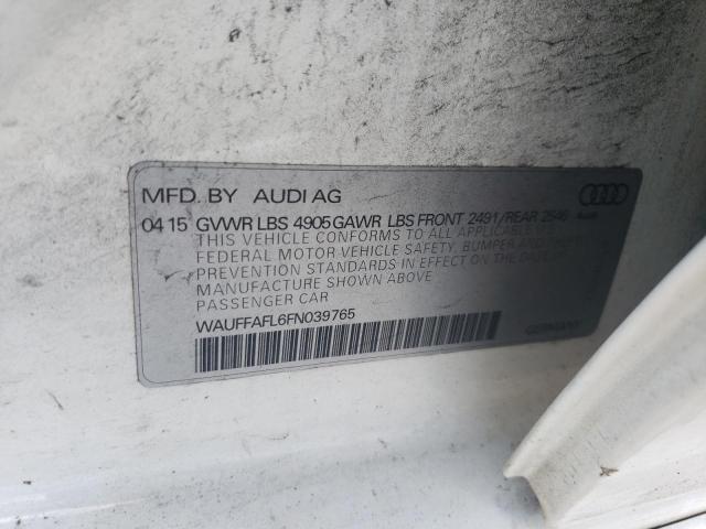 2015 AUDI A4 PREMIUM PLUS WAUFFAFL6FN039765