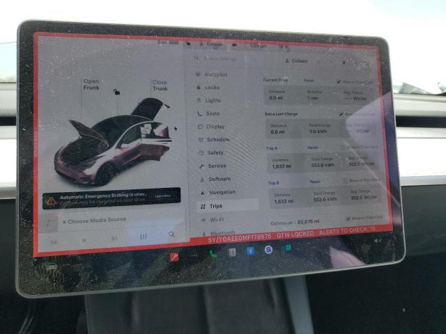 2021 TESLA MODEL Y 5YJYGAEE0MF178975