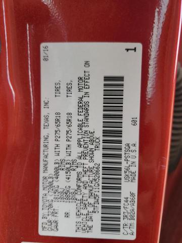 2016 TOYOTA TUNDRA CRE 5TFDW5F11GX528662