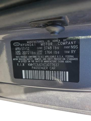kmhtc6adxcu077637 - 2012 Hyundai veloster - #64131255