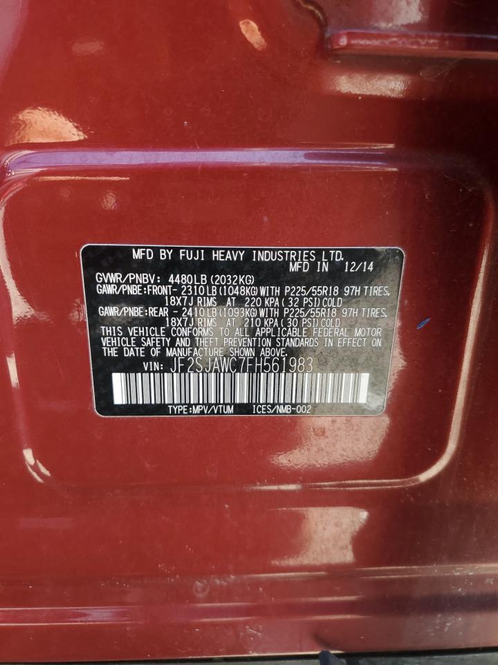 SUBARU FORESTER 2.5I TOURING