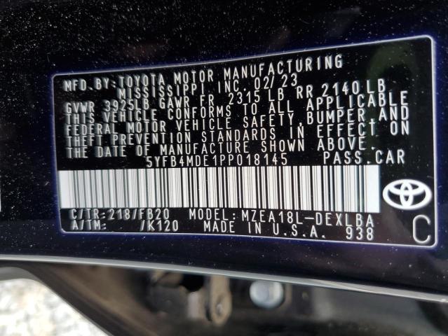 2023 TOYOTA COROLLA LE - 5YFB4MDE1PP018145