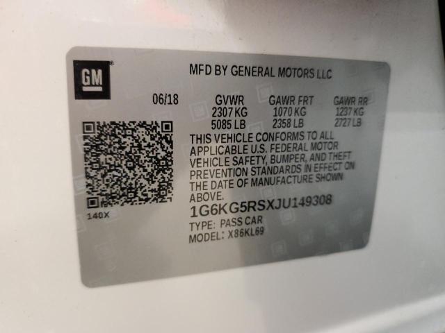2018 CADILLAC CT6 PREMIU 1G6KG5RSXJU149308