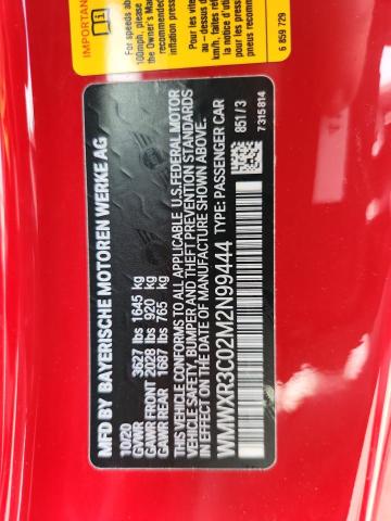 2021 MINI COOPER WMWXR3C02M2N99444