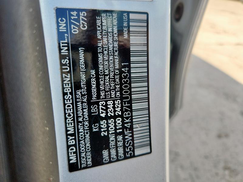 2015 MERCEDES-BENZ C 300 4MATIC 55SWF4KB7FU003341
