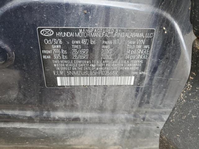 2017 HYUNDAI SANTA FE S - 5NMZU3LB5HH025689