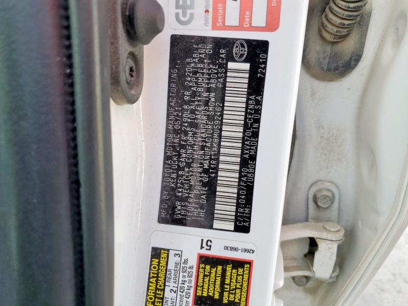 2021 TOYOTA CAMRY LE - 4T1R11AK8MU592462