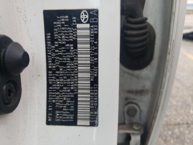 2019 TOYOTA COROLLA L 5YFBURHE0KP909723