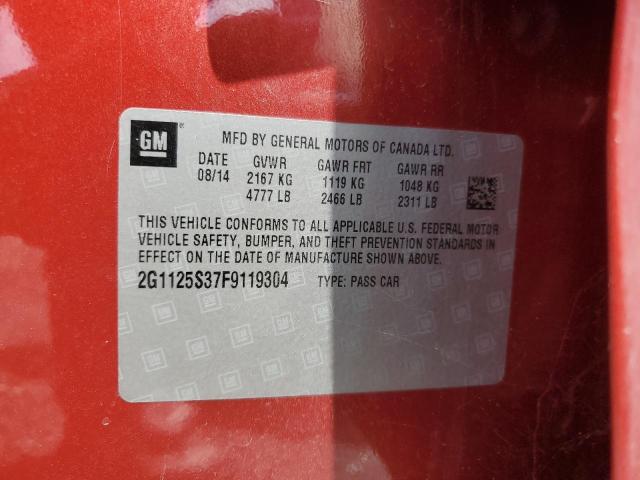 2015 CHEVROLET IMPALA LT - 2G1125S37F9119304