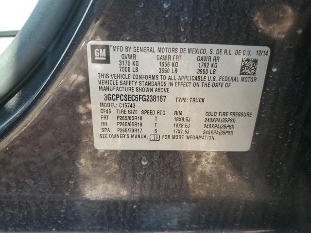 2015 CHEVROLET SILVERADO - 3GCPCSEC6FG238167
