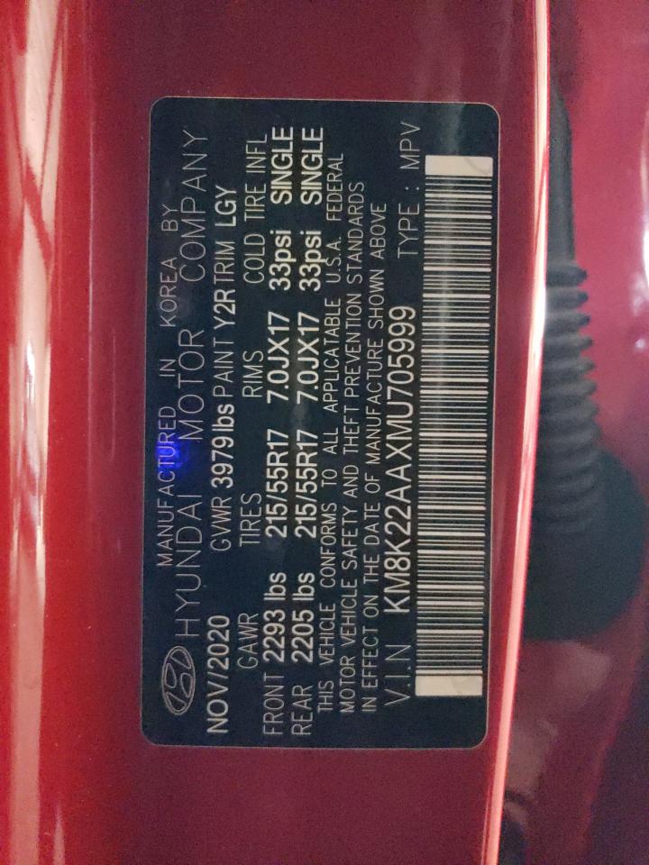 Lot #3317779079 2021 HYUNDAI KONA SEL