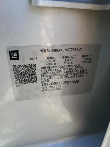 2018 CHEVROLET MALIBU LT 1G1ZD5ST5JF277220