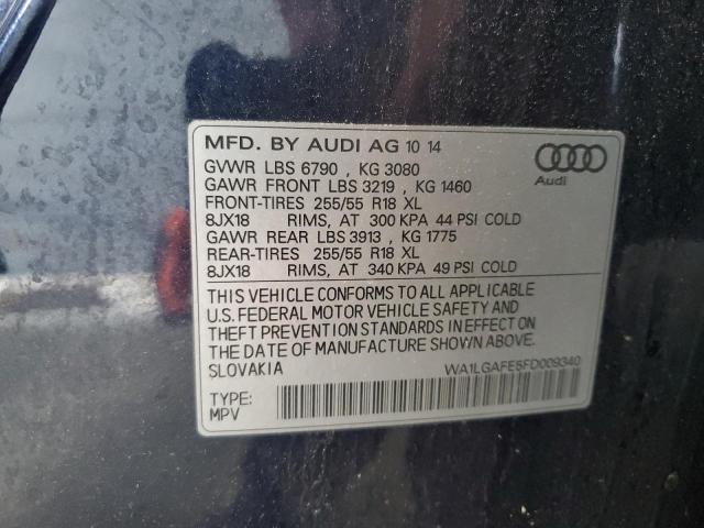 2015 AUDI Q7 PREMIUM PLUS WA1LGAFE5FD009340