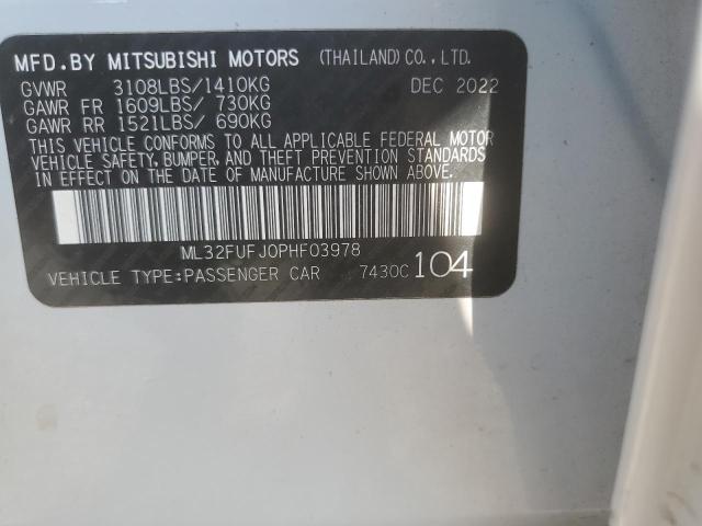 2023 MITSUBISHI MIRAGE G4 ML32FUFJ0PHF03978