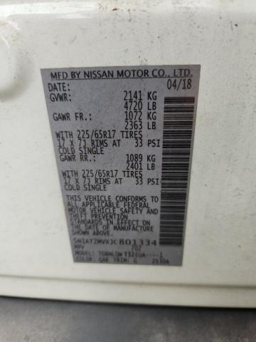 2018 NISSAN ROGUE S 5N1AT2MVXJC801334