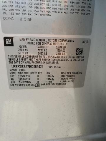 2017 BUICK ENVISION ESSENCE LRBFXBSA7HD085476