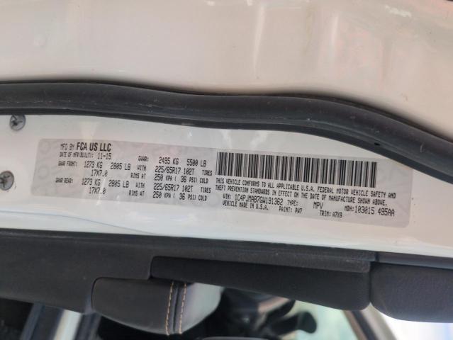 2016 JEEP CHEROKEE S 1C4PJMAB7GW191362