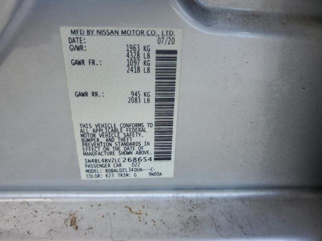 2020 NISSAN ALTIMA S 1N4BL4BV2LC268654