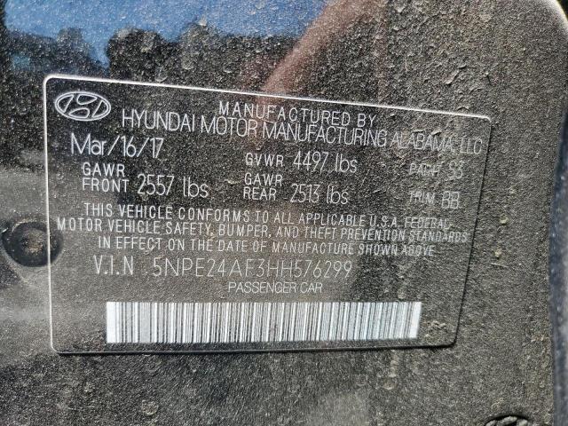 2017 HYUNDAI SONATA SE - 5NPE24AF3HH576299