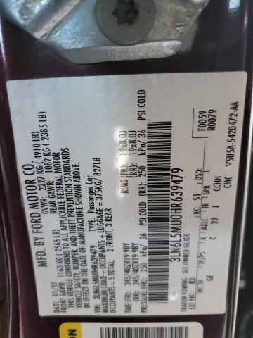 2017 LINCOLN MKZ HYBRID 3LN6L5MU0HR639479