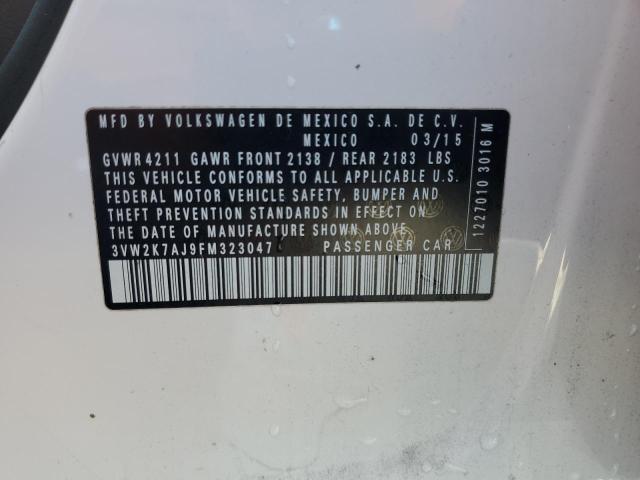 2015 VOLKSWAGEN JETTA BASE 3VW2K7AJ9FM323047