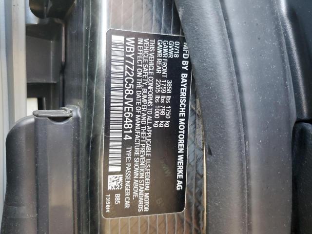 2018 BMW I3 BEV WBY7Z2C58JVE64814