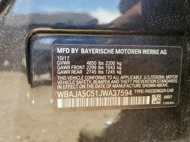 wbaja5c51jwa37594 - 2018 Bmw 5 series i - #63375575