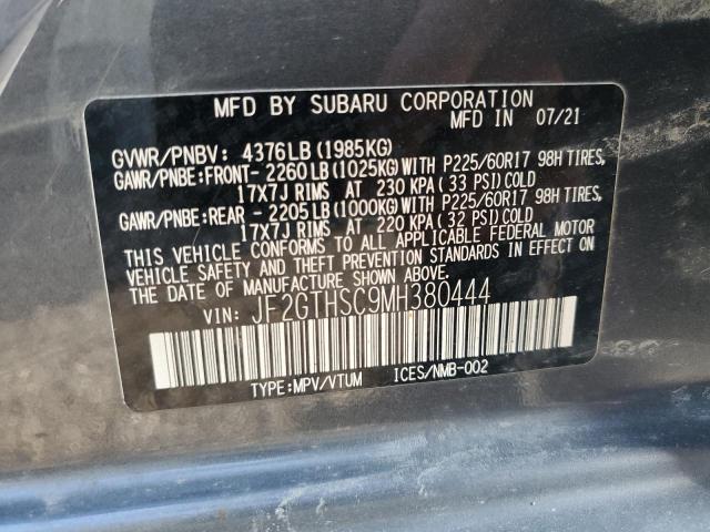 2021 SUBARU CROSSTREK JF2GTHSC9MH380444